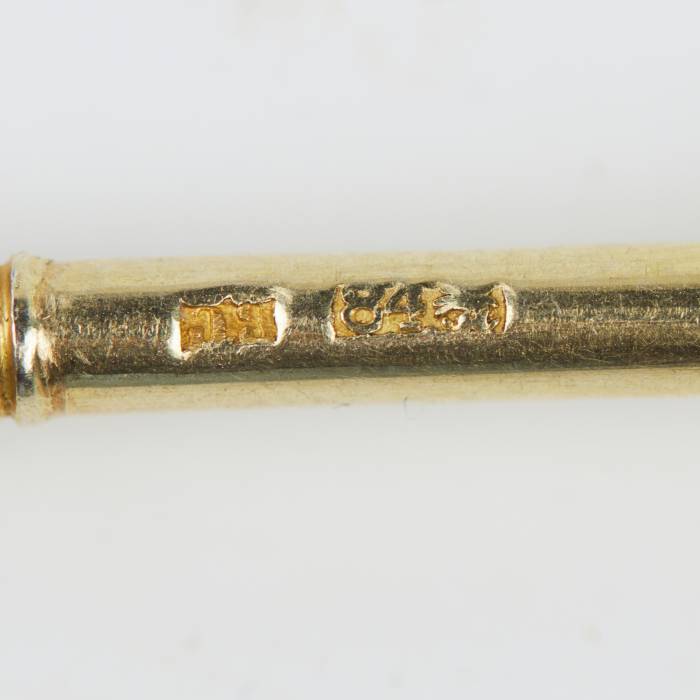SET OF SILVER TEASPOONS IN ORIGINAL CASE, WORKSHOP OF VASILY SEMYONOV, RUSSIA,MOSCOW, 1896. 