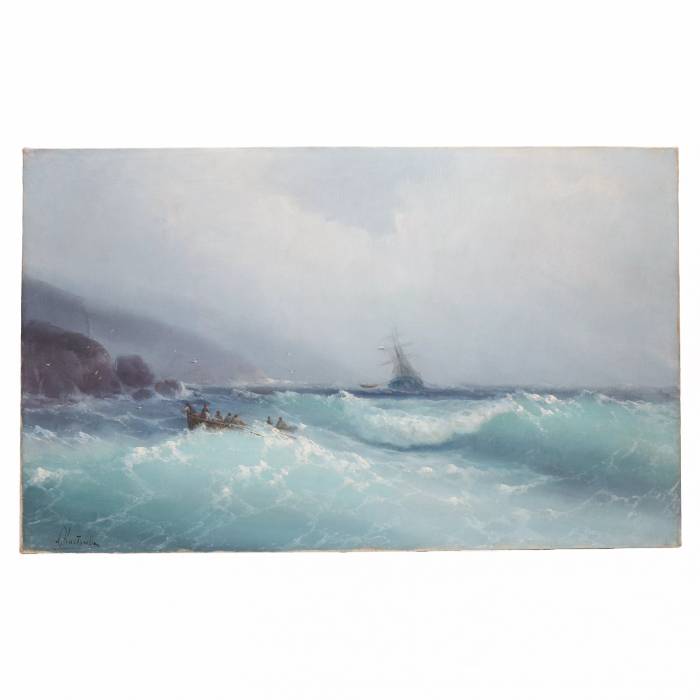 ХАРЛАМПИЙ ДМИТРИЕВИЧ КОСТАНДИ. ШТОРМОВОЕ МОРЕ РОССИЯ, НАЧАЛО XX ВЕКА