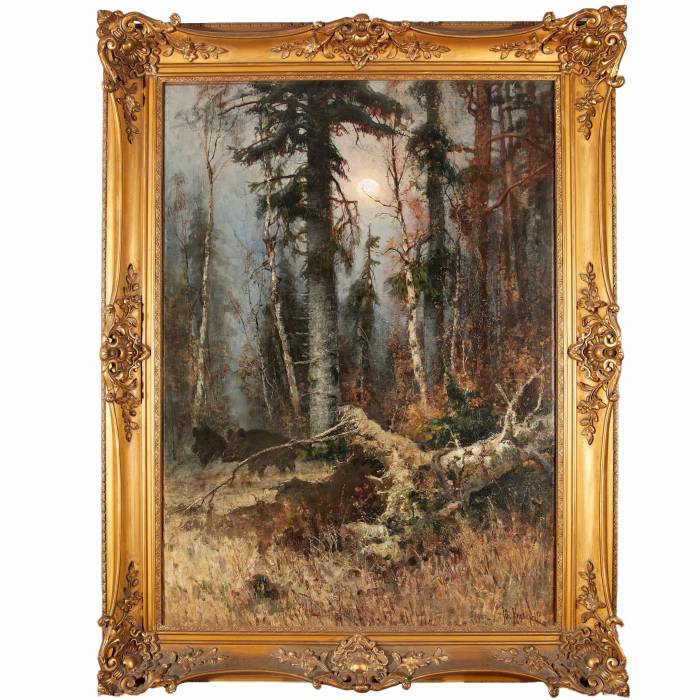 FORÊT EN FIN D’AUTOMNE  YOULI KLEVER (1850–1924), 1903