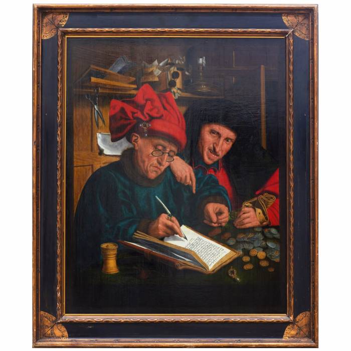 THE TAX COLLECTORS (OR PUBLICANS). FOLLOWER OF QUINTEN MASSYS FLANDERS, LATE 16TH CENTURY