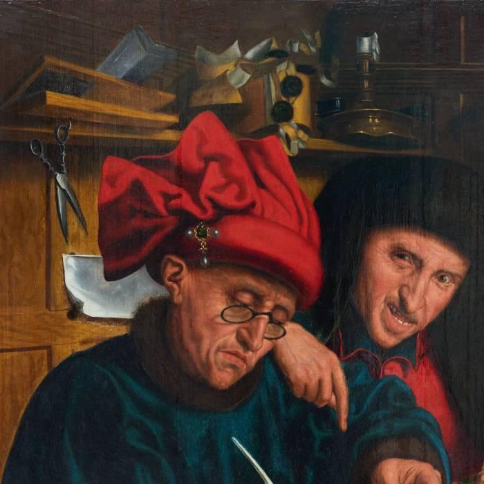 THE TAX COLLECTORS (OR PUBLICANS). FOLLOWER OF QUINTEN MASSYS FLANDERS, LATE 16TH CENTURY