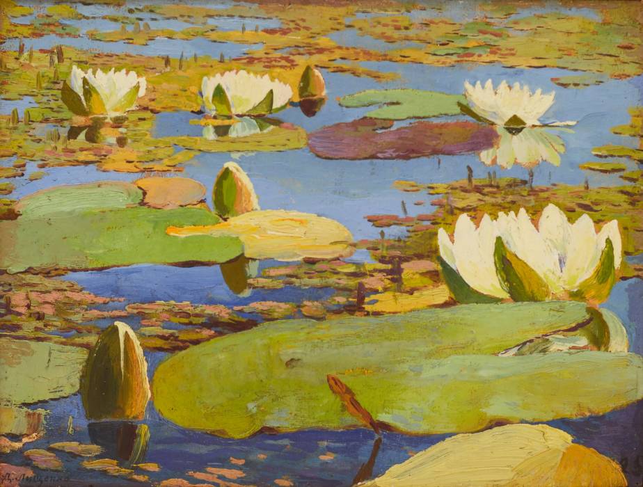 WATER LILIES (NYMPHAEAS) D.A. LISHCHENKO, 1925