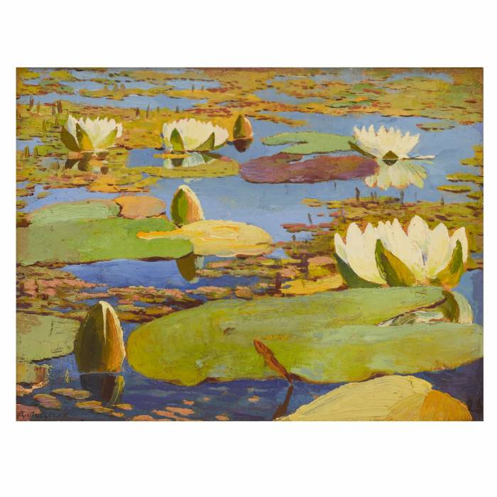 WATER LILIES (NYMPHAEAS) D.A. LISHCHENKO, 1925