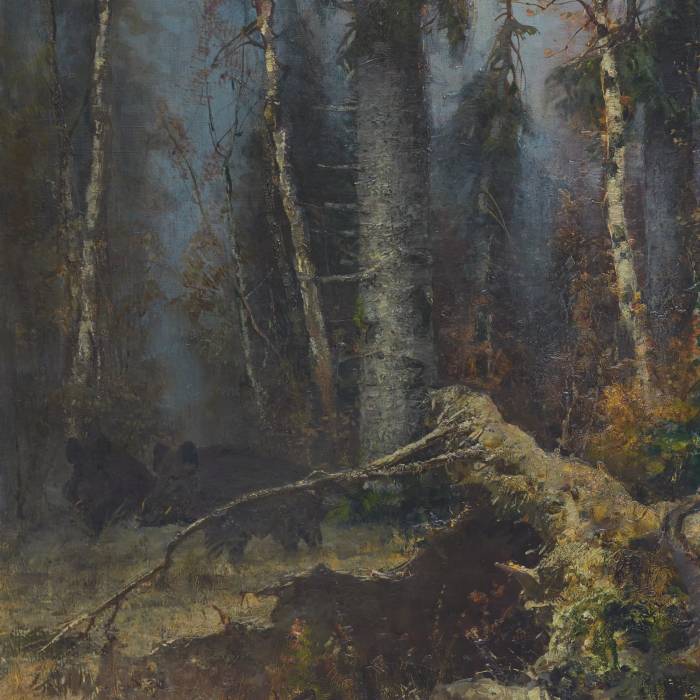 FORÊT EN FIN D’AUTOMNE  YOULI KLEVER (1850–1924), 1903