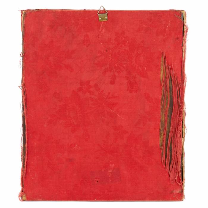 CHRIST PANTOCRATOR DANS UNE OKLAD EN ARGENT AVEC ÉMaux CHAMPLEVÉ ET CLOISONNÉ  RUSSIE, MOSCOU, 1894