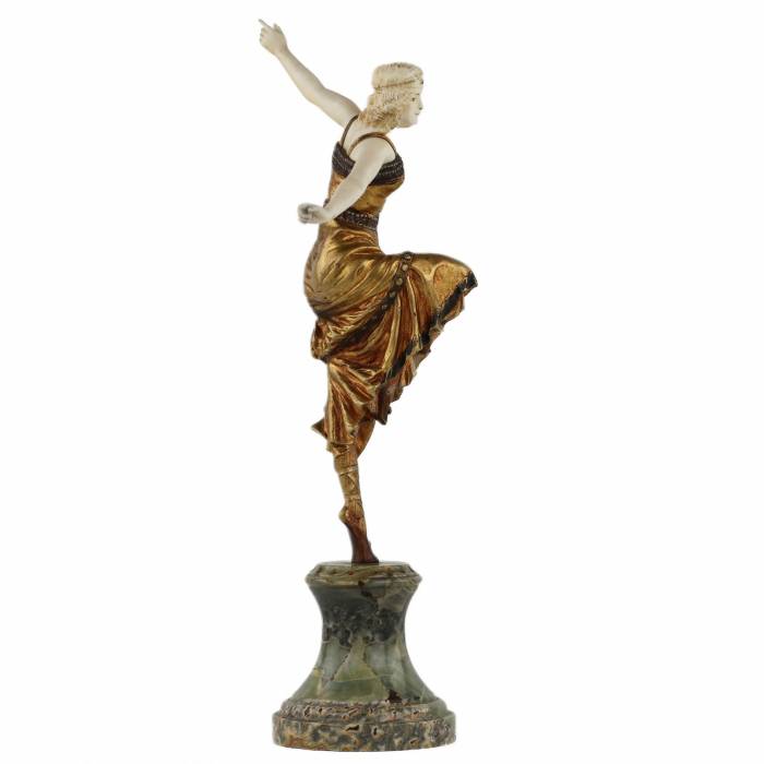 Bronze figure Russian dancer. Paul PHILIPPE 1920 