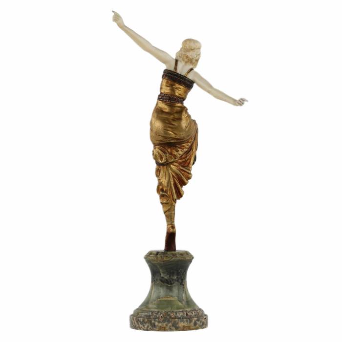 Bronze figure Russian dancer. Paul PHILIPPE 1920 