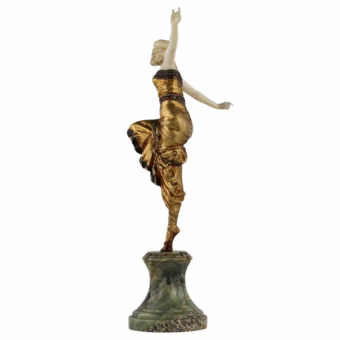 Bronze figure Russian dancer. Paul PHILIPPE 1920 