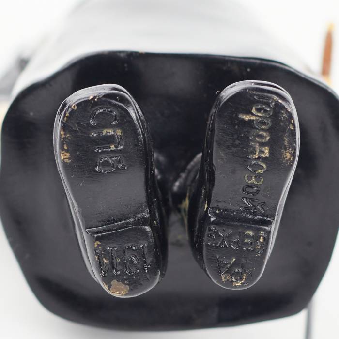 BRONZE FIGURINE OF A POLICEMAN, PAINTED WITH COLD ENAMELS AFTER A FABERGÉ MODEL RUSSIA, SAINT PETERSBURG, 1911