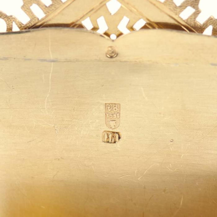 SILVER SALT CELLAR IN THE FORM OF A THRONE RUSSIAN EMPIRE, MOSCOW, 1881