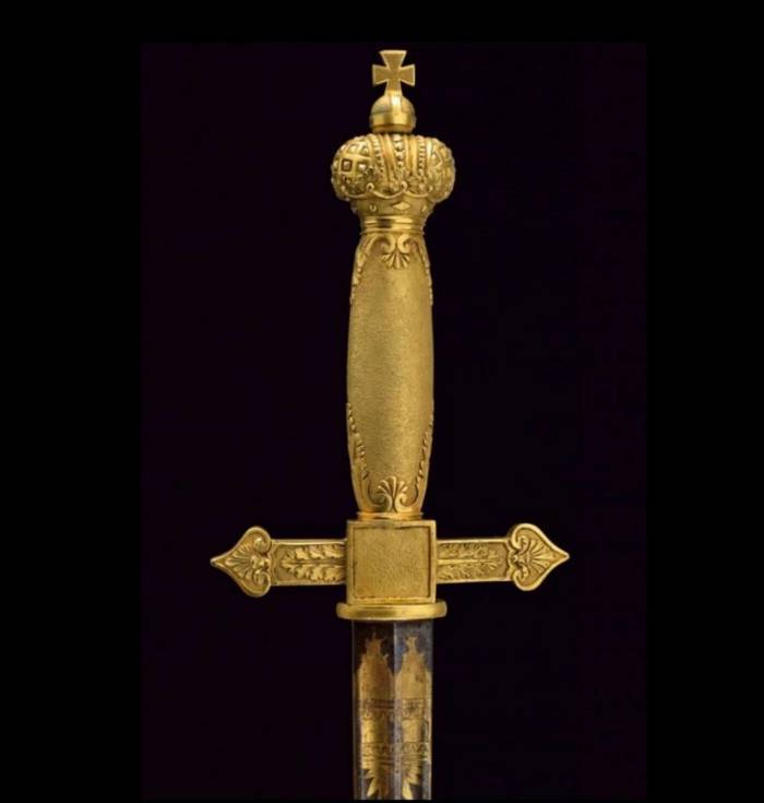 CEREMONIAL PRESENTATION SWORD  RUSSIAN EMPIRE, FIRST HALF OF THE 19TH CENTURY