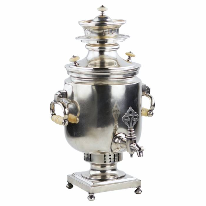 SILVER SAMOVAR. JOHAN OLSONIUS RUSSIA, SAINT PETERSBURG, THIRD QUARTER OF THE 19TH CENTURY