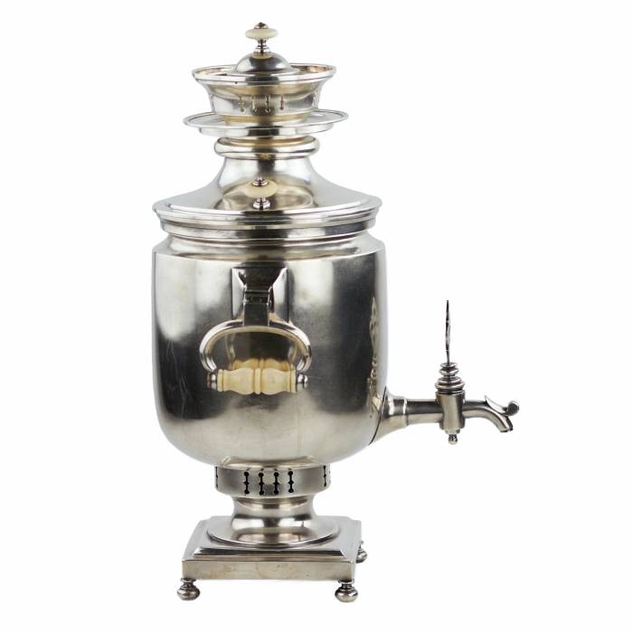 SILVER SAMOVAR. JOHAN OLSONIUS RUSSIA, SAINT PETERSBURG, THIRD QUARTER OF THE 19TH CENTURY