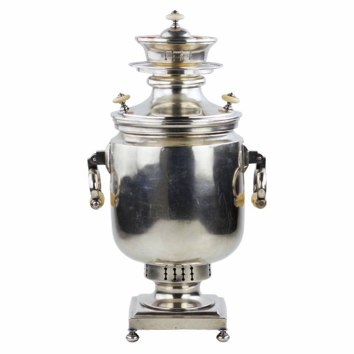 SILVER SAMOVAR. JOHAN OLSONIUS RUSSIA, SAINT PETERSBURG, THIRD QUARTER OF THE 19TH CENTURY