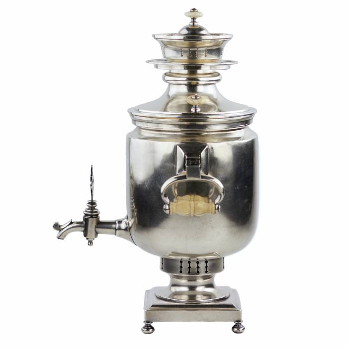 SILVER SAMOVAR. JOHAN OLSONIUS RUSSIA, SAINT PETERSBURG, THIRD QUARTER OF THE 19TH CENTURY