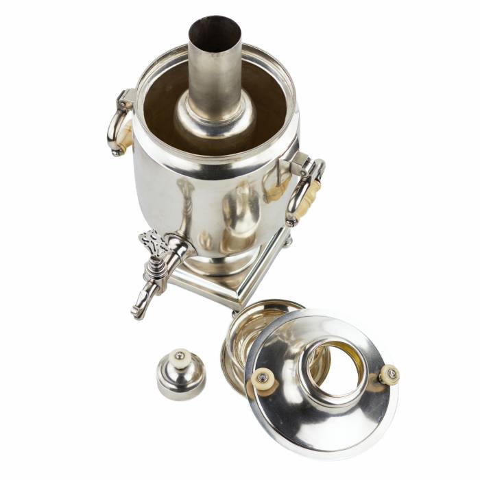 SILVER SAMOVAR. JOHAN OLSONIUS RUSSIA, SAINT PETERSBURG, THIRD QUARTER OF THE 19TH CENTURY