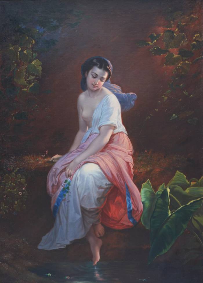 GIUSEPPE MAZZOLINI (1806–1876). VIRGINIA. ITALY, ROME, 1874