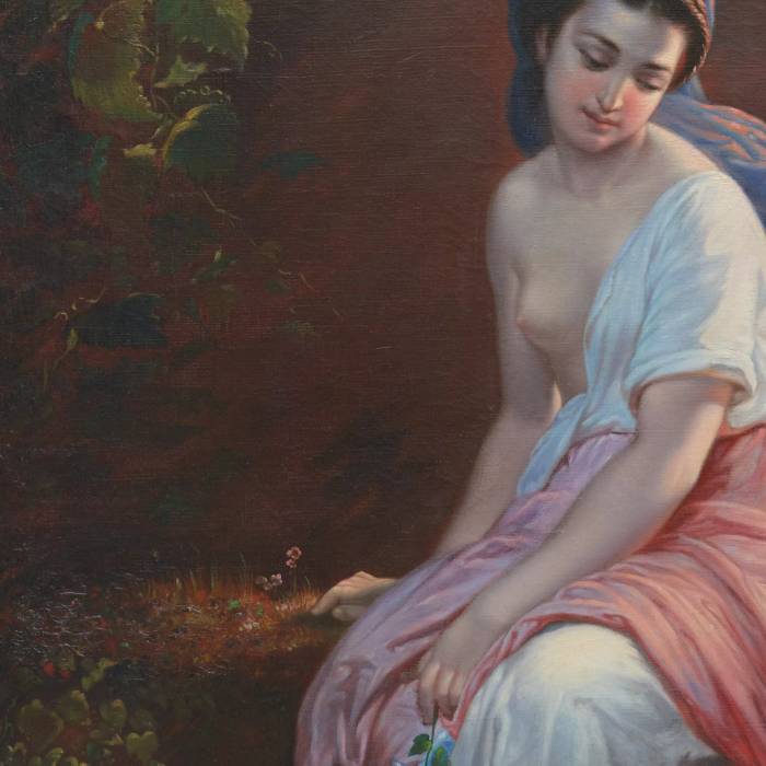 GIUSEPPE MAZZOLINI (1806–1876). VIRGINIA. ITALY, ROME, 1874