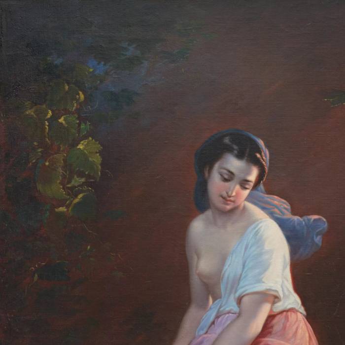 GIUSEPPE MAZZOLINI (1806–1876). VIRGINIA. ITALY, ROME, 1874