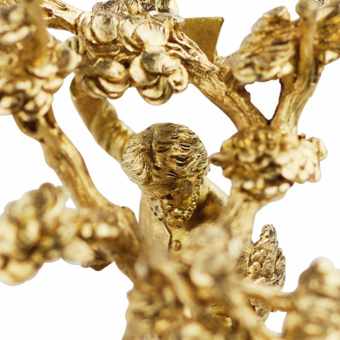 MINIATURE SCULPTURALE « LE BÛCHERON ». NICHOLS & PLINKE RUSSIE, SAINT-PÉTERSBOURG, DEUXIÈME MOITIÉ DU XIXᵉ SIÈCLE