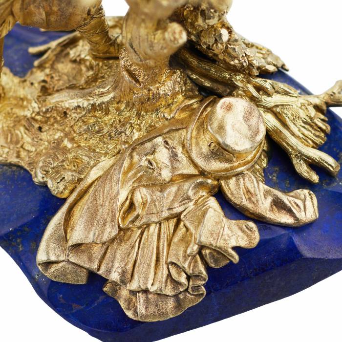 MINIATURE SCULPTURALE « LE BÛCHERON ». NICHOLS & PLINKE RUSSIE, SAINT-PÉTERSBOURG, DEUXIÈME MOITIÉ DU XIXᵉ SIÈCLE