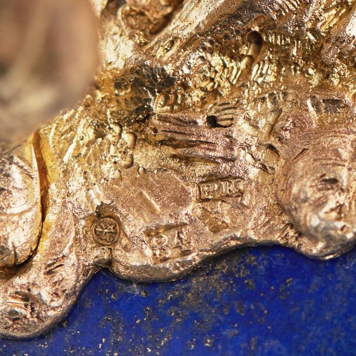 MINIATURE SCULPTURALE « LE BÛCHERON ». NICHOLS & PLINKE RUSSIE, SAINT-PÉTERSBOURG, DEUXIÈME MOITIÉ DU XIXᵉ SIÈCLE