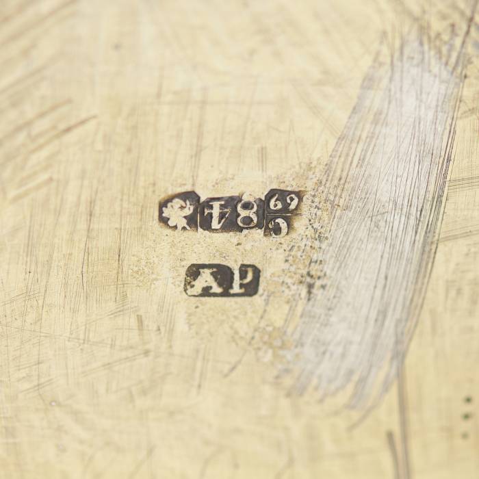 PAIR OF SILVER SALT CELLARS IN THE FORM OF THRONES RUSSIA, MOSCOW, 1869