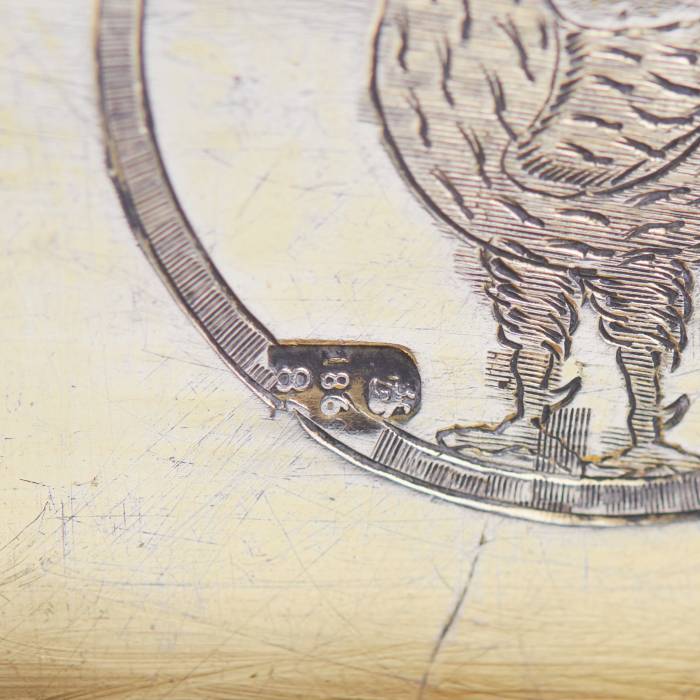 PAIR OF SILVER SALT CELLARS IN THE FORM OF THRONES RUSSIA, MOSCOW, 1869