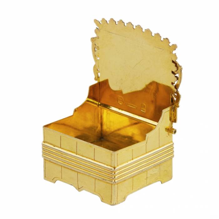 SILVER-GILT SALT THRONE, IVAN KHLEBNIKOV FIRM, MOSCOW, 1875