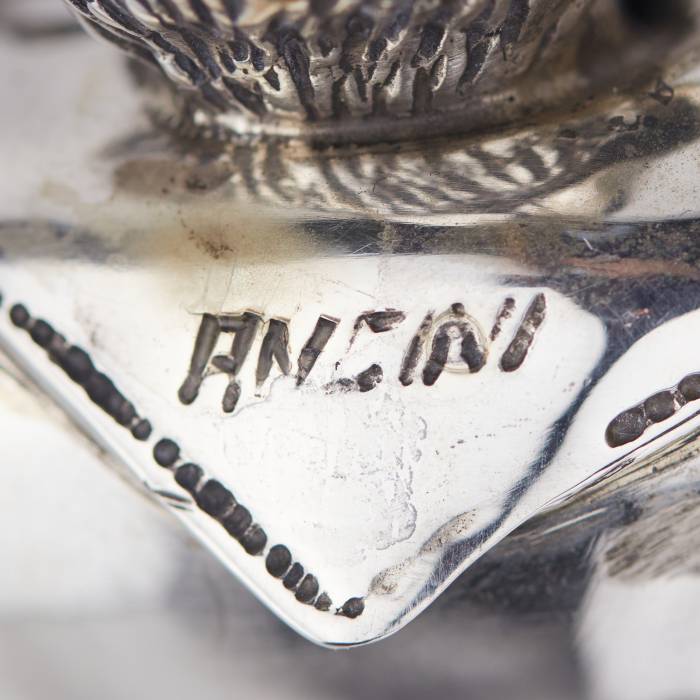 SILVER FIGURE OF A CLOWN. VITTORIO ANCINI ITALY, AREZZO, SECOND HALF OF THE 20TH CENTURY