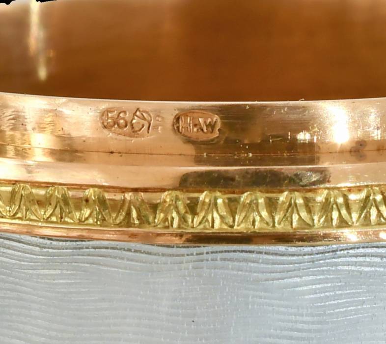 ŒUF DE PÂQUES BOÎTE. MAISON CARL FABERGÉ. MAÎTRE HENRIK WIGSTRÖM RUSSIE, SAINT-PÉTERSBOURG, 1904–1908