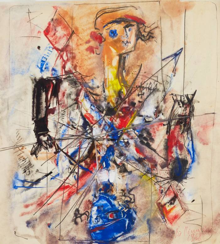 ABSTRACT COMPOSITION “JACK OF DIAMONDS”. VLADIMIR NEMUKHIN. RUSSIA, 1968