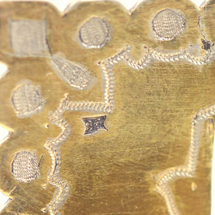 SILVER THRONE-FORM SALT CELLAR WITH NIELLO AND THE PROVERB “WITHOUT SALT AND BREAD, HALF THE MEAL” MOSCOW, 1866