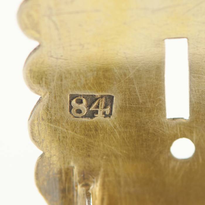 SILVER SALT CELLAR IN THE FORM OF A THRONE WITH ENGRAVED DECORATION RUSSIA, MOSCOW, 1870