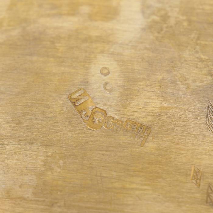 SILVER THRONE-SHAPED SALT CELLAR WITH THE PROVERB «WITHOUT SALT AND WITHOUT BREAD, HALF THE MEAL IS LOST» RUSSIA, MOSCOW, 1882