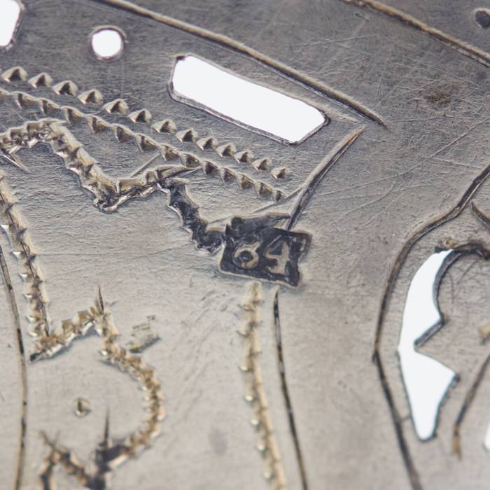 SILVER SALT CELLAR “CHAIR”. ALEXANDER MUKHIN RUSSIA, MOSCOW, 1880