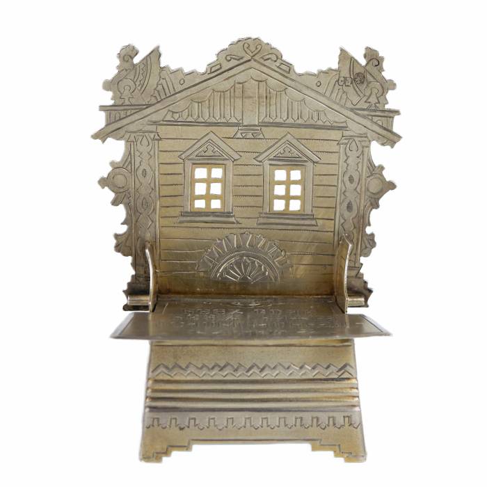 SILVER SALT CELLAR “CHAIR”, SERGEY IVANOVICH AGAFONOV MOSCOW, 1890