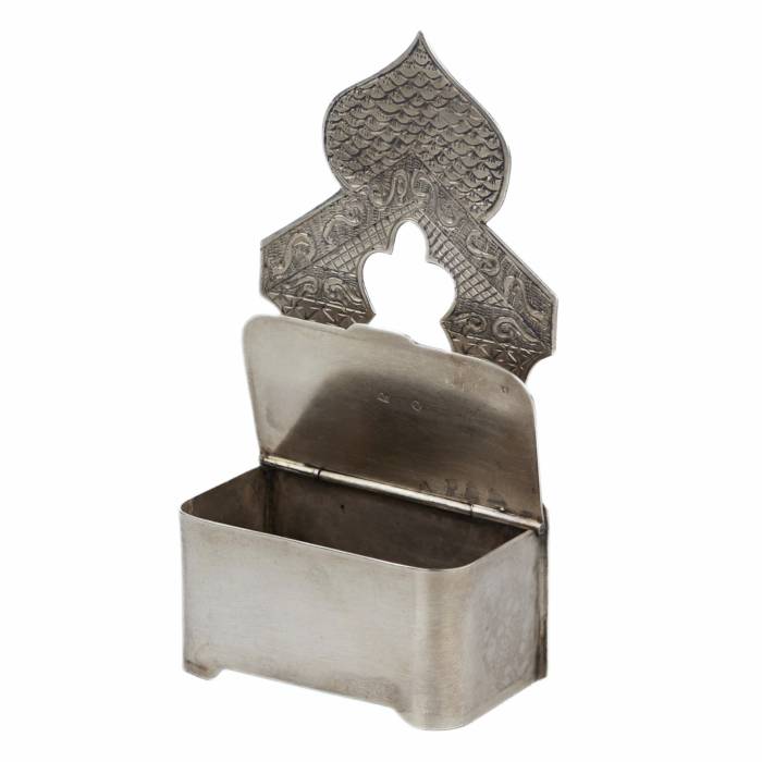 SILVER SALT CELLAR “CHAIR”  RUSSIA, MOSCOW, 1896–1908