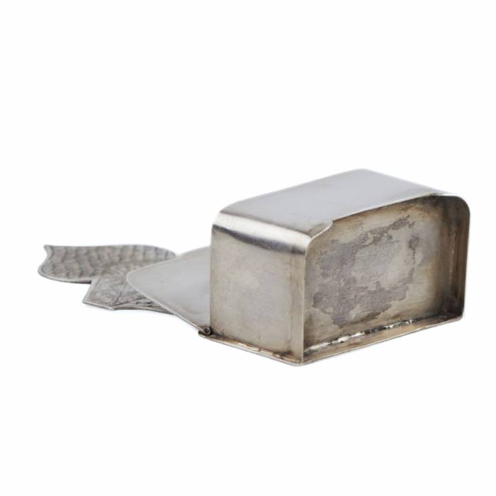 SILVER SALT CELLAR “CHAIR”  RUSSIA, MOSCOW, 1896–1908