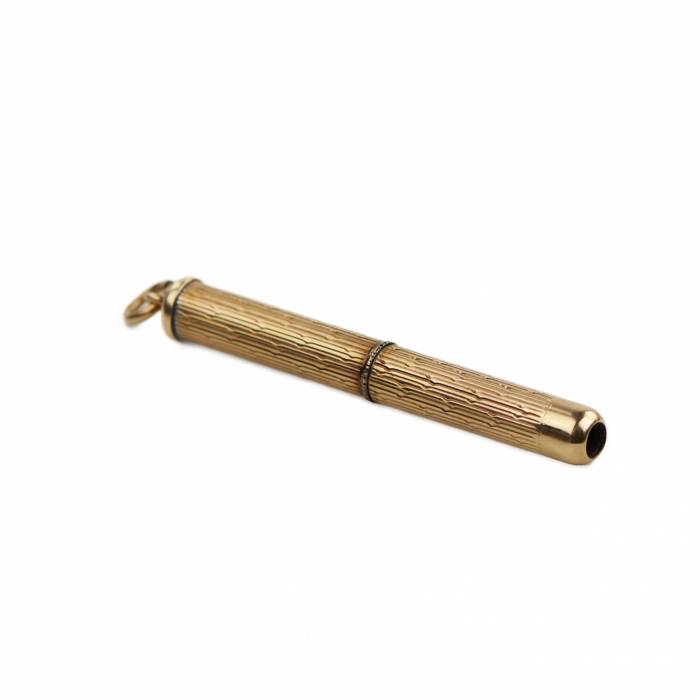 GOLD CIGAR PIERCER. H. HUNTLEY & SONS UNITED KINGDOM, 20TH CENTURY