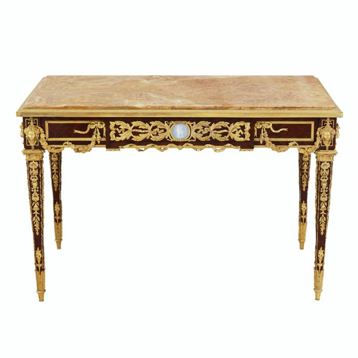 LOUIS XVI STYLE WRITING DESK. MODEL BY JOSEPH-EMMANUEL ZWIENER FRANCE, PARIS, LAST QUARTER OF THE 19TH CENTURY