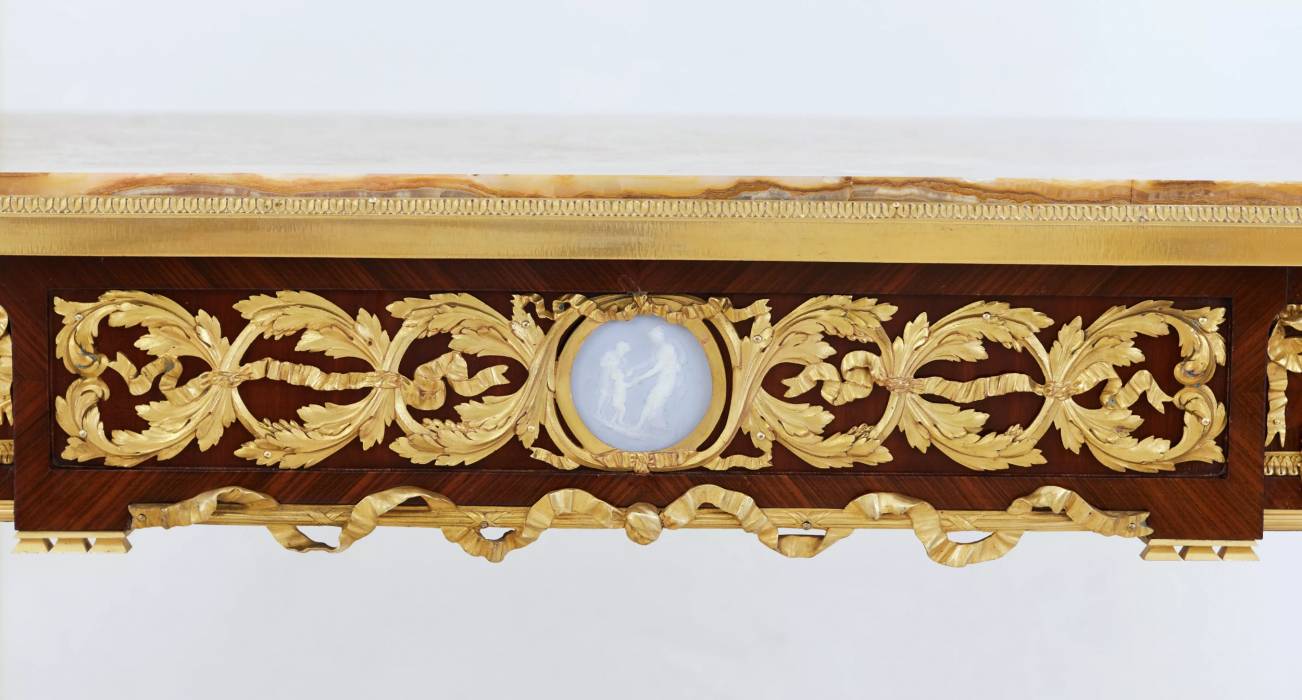 LOUIS XVI STYLE WRITING DESK. MODEL BY JOSEPH-EMMANUEL ZWIENER FRANCE, PARIS, LAST QUARTER OF THE 19TH CENTURY