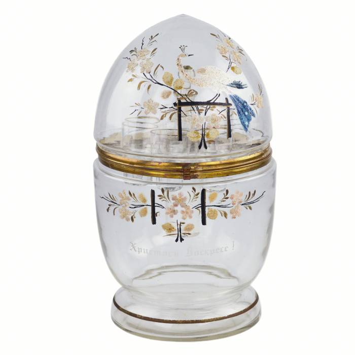 ВОДОЧНЫЙ ПАСХАЛЬНЫЙ НАБОР В ФОРМЕ ЯЙЦА РОССИЯ, XX ВЕК