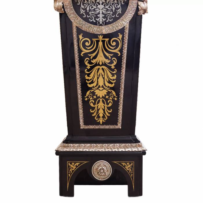TROIS PIÉDESTAUX DE STYLE BOULLE, EXÉCUTÉS EN MARQUETERIE  FRANCE, XXᵉ SIÈCLE