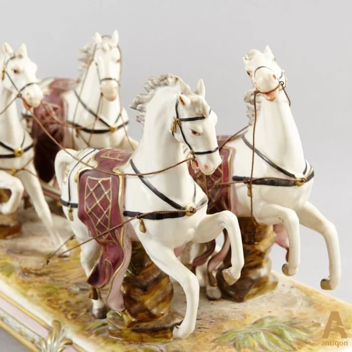 Porcelain group "The carriage"