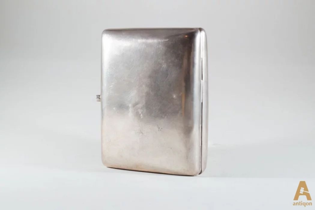 Silver cigarette case