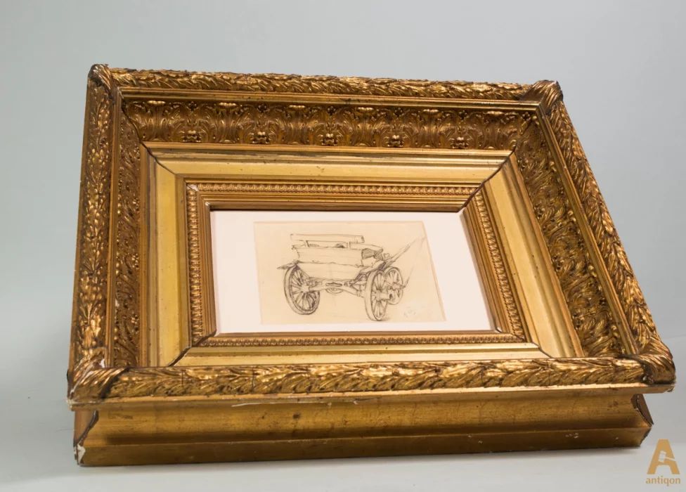 Gilded perspective frame