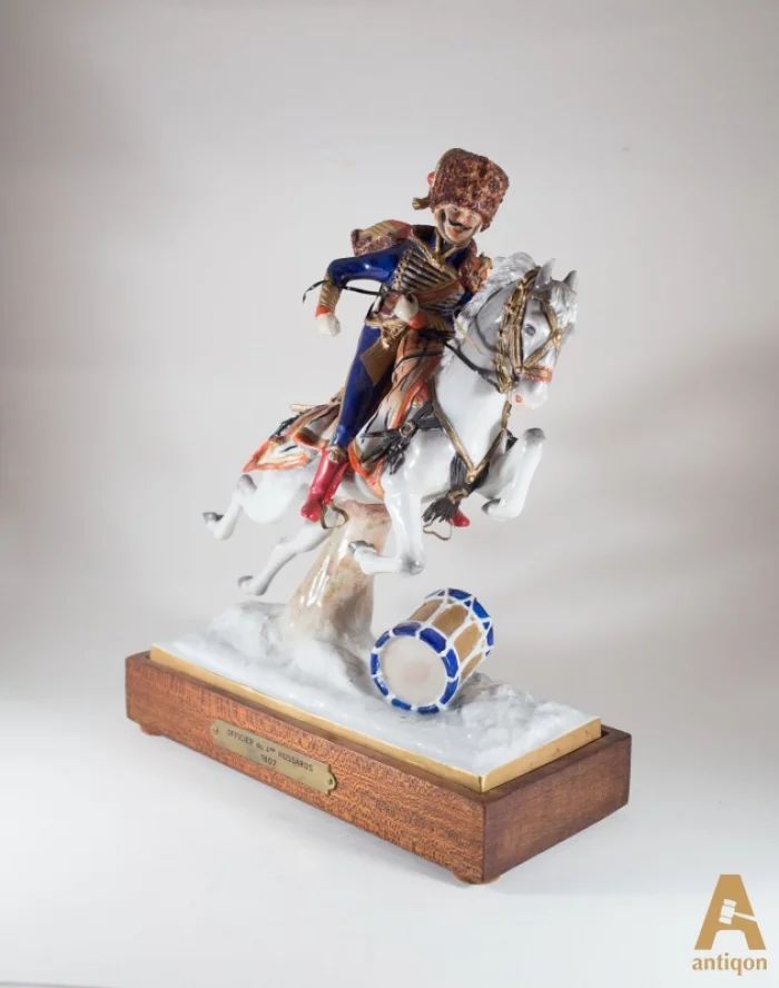 The figure "An officer on horseback"
