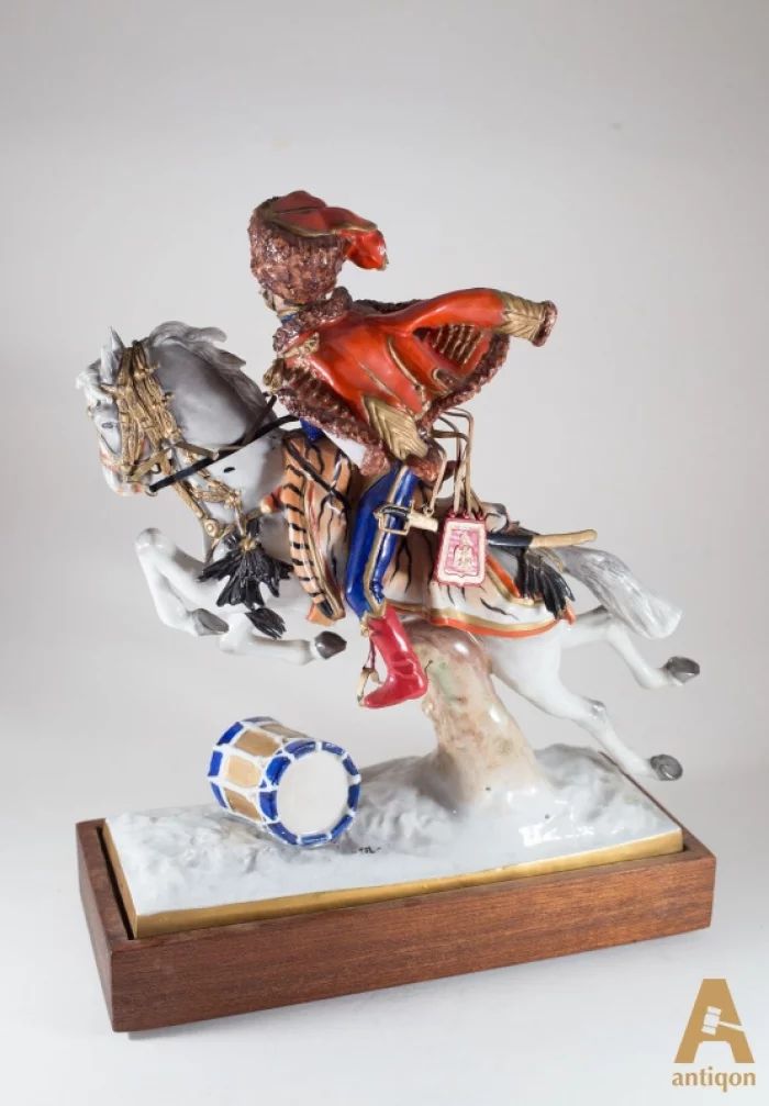 The figure "An officer on horseback"