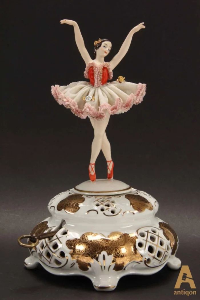 Porcelain Ballerina Musical Figurine